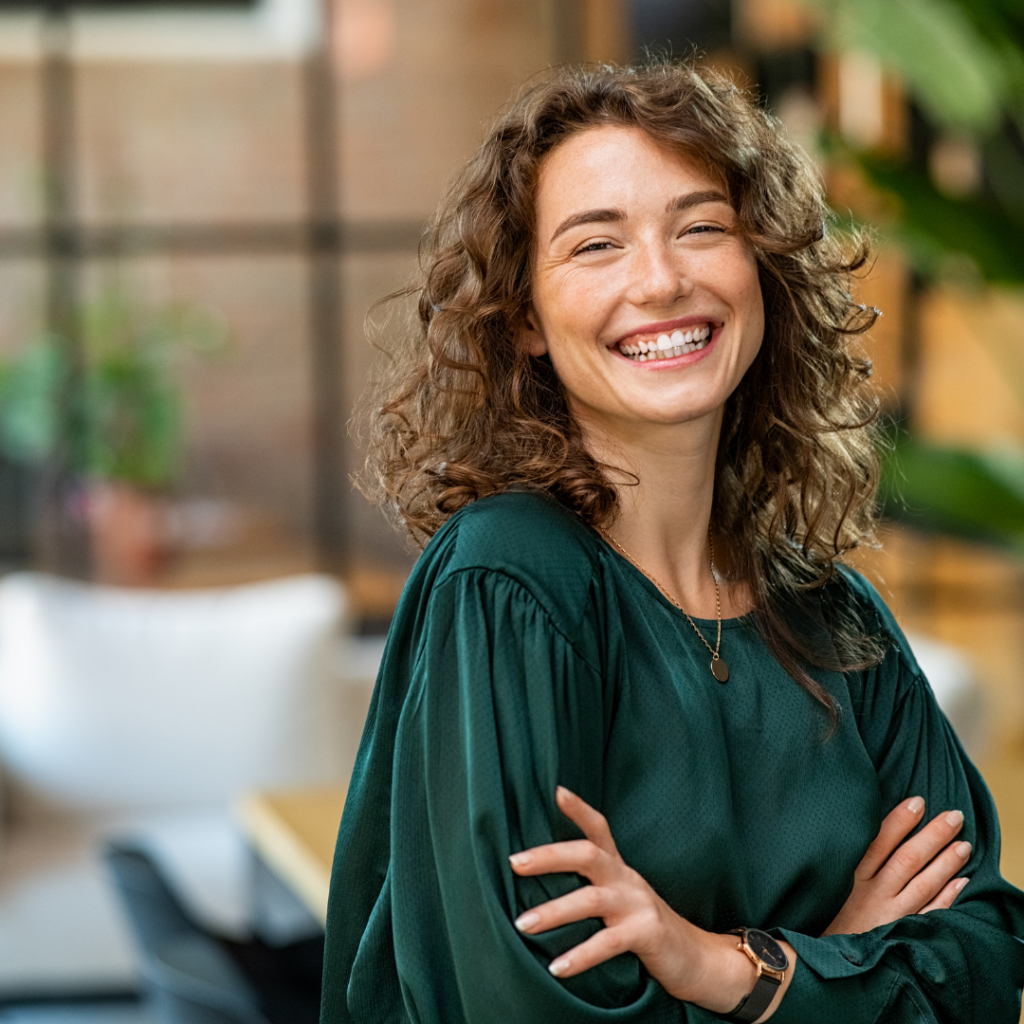 Mujer con confianza